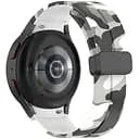 Браслет Cls-color для Samsung Galaxy Watch 7 - біло-чорний ширина кріплення 20мм силікон Watchbands (W48-1WB36536539)