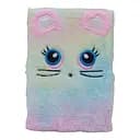 Блокнот з хутряною обкладинкою, тваринка, у лінійку (В асортименті)