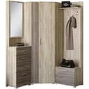 Прихожая Эверест Бриз-3 с угловым шкафом ШКУ-14 сонома/трюфель (EVR-2657)