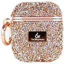 TPU чохол Bling World Rock Diamond для навушників AirPods 1/2 Рожевий