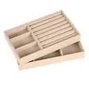 Органайзер для украшений МВМ My Home Пектораль двухуровневый 210х125х60 мм бежевый (FH-56 BEIGE)