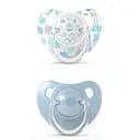 Набор пустышек Suavinex Memories Истории малышей, 0-6 мес., 2 шт., голубой (307176)