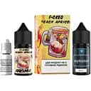 Набор компонентов для самозамеса солевой жидкости для вейпа Fucked Lab Mix Salt 30 мл 0-50 мг Peach Apricot Персиковый абрикосовый чай (15515)