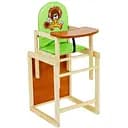 Стільчик для годування Мася №2064 Лев шкірозамінник зелений