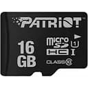 Карта пам'яті Patriot microSDHC LX Series 16 GB Class 10 з адаптером ЦД