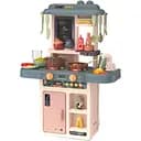 Игровая детская кухня Limo Toy 889-189 с водой, посудой и продуктами 36 предметов, свет и звук, доска для рисования