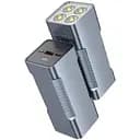Універсальна мобільна батарея з прожектором Hoco Q15 LED Flashlight 22.5W 10000 mAh сіра