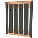 Вішалка настінна Еверест Нордік 900, 90х6х110 см Графіт + Дуб крафт золотий (EVR-5518)