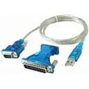 Кабель Ritar Usb to RS-232 с переходником 9 pin 25 pin