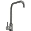 Смеситель кухонный Platinum NS02B (3008B-NA) поворотный однорычажный из нержавеющей стали серый (000040468)