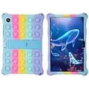 Чехол Pop it purple для планшета Samsung Galaxy Tab A8 10.5' SM-X200 и SM-X205 силиконовый Голубая радуга