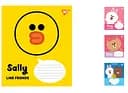 Тетради ученические 12 листов линия. YES Line Friends, 25 шт. в упаковке