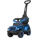 Детский каталка-толокар Bambi M 4288S-12 2 в 1 с регулируемой ручкой, музыкальный, с подсветкой и зарядкой USB