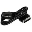 Шнур шт.скарт-шт.скарт 21 pin метал gold 5 м