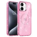Чохол Epik TPU Eclipse Sparkle MagFit для Apple iPhone 16, 6.1 Pink
