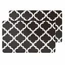 Коврики кухонные набор Lovely Svi из 2 шт: 44x74 x1 см и 44 x74 x1см Черный