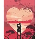 Набор для росписи ArtCraft Силуэт любви 40 x 50 см (11066-AC)