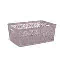 Кошик Violet House Ажур №4 Пудра, поліпропілен, 14 л (0504 №4 Ажур PW б/кр. 14 л)