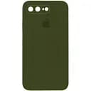 Чохол Epik Silicone Case Square Full Camera Protective AA для Apple iPhone 7 plus/8 plus 5.5 Зелений/Dark Olive