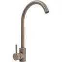 Смеситель кухонный Platinum 56 B NESP (3008 А) поворотный однорычажный из нержавеющей стали титан