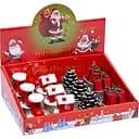 Свеча новогодняя "Подарок, Шишка" 10-77 размер 5 см, 12 штук