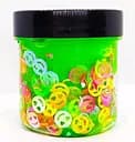 Кристальный слайм Смайл, неоновый салатовый, 150 г
