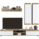 Модульна стінка для вітальні Гербор Люсія 175 Дуб тахо/Німфея альба (GRB-1912)