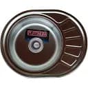 Кухонная мойка Platinum 5745 из нержавеющей полированной стали 0.6 мм овальная 57x45 см (SP000008755)