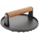 Прес для м'яса чавунний з дерев'яною ручкою 1кг 17 см GRILLI (777121)
