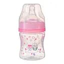 Бутилочка антиколікова Babyono з широким горликом, 0+ міс., 120 мл, рожевий (402/02)