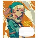 Зошит учнівський Manga style Школярик 018-3272K-2 в клітинку на 18 аркушів