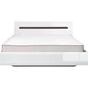 Кровать двуспальная ВМК (БРВ) Ацтека LOZ/160 подъемный механизм 160x200 см Белый/Белый глянец (BRW-1568)