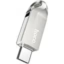 Флеш накопичувач подвійний Hoco UD8 128 GB Type-C і USB 3.0 срібляста