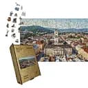 Деревянный пазл Львовская Площадь Рынок, А5, Деревянная коробка 35 элементов