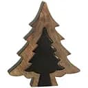 Ялинка дерев'яна J-line настільна 23 см чорний (37962)