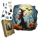 Пазл деревянный Мистическая Колдунья, А5, Деревянная коробка 35 элементов