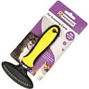 Гребінець граблі для собак і котів Bronzedog округлий однорядний 16х9 см