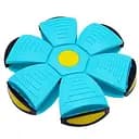 Летающий трансформерный мяч 1002-3(Turquoise) светится