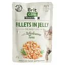 Беззерновий вологий корм для котів Brit Care Cat pouch тунець в желе 85 г