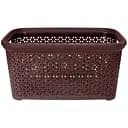 Корзина Diomedea без крышки с рамкой коричневая 535 x 365 x 260 мм 35 л (К3-534)