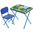 Детский столик Bambi Кот M 5968-4 складной со стульчиком цифры