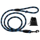 Поводок для собак Barksi Active 300х1.2 см черно-голубой