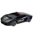Машина на радіокеруванні 666-851 JA-01 "Поліція" чорна, функціональна, масштаб 1:24, змінні колеса, аксесуари, підсвітка