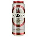 Пиво Kaiser, світле, 5%, з/б, 0.5 л