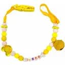 Ланцюжок для пустушки MegaZayka з дзвіночком MGZ-0500 Yellow