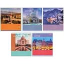 Тетради ученические 60 листов линия 1В New city voyage, 10 шт. в упаковке