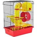 Клетка для грызунов Лорі Хомяк 3 Люкс, 33х23х43 см, цинк, в ассортименте (К-Лц016)