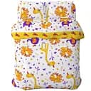 Комплект постельного белья Home Line Мадагаскар, бязь, 147х112 см, желтый с фиолетовым (163816)