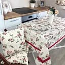 Скатерть с кантом Прованс Глория Цветы 180х136 см (14646)