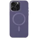 Шкіряний чохол Epik Bonbon Leather Metal Style with MagSafe для Apple iPhone 13 Pro 6.1 Сірий/Lavender